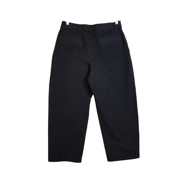 MM LaFleur Womens The Bari Barrel-Leg Jean Size 14 Black Eco Better Than Denim - Picture 4 of 13